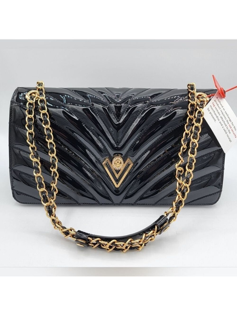 Valentino Orlandi Patent Leather Handbag NEW